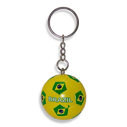Brazil Soccer Ball Keychain