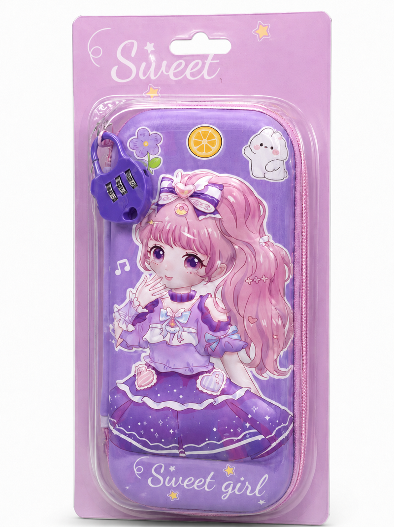 Locked Kawaii Pencil Case