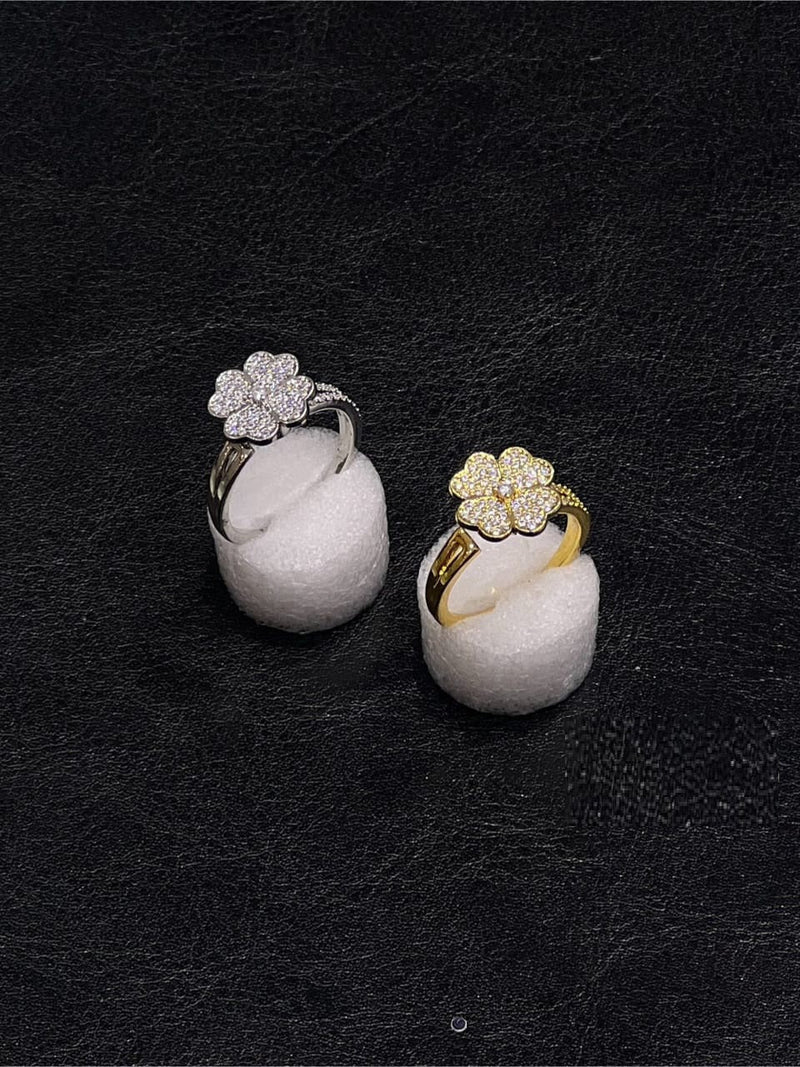 Crystal Flower Ring