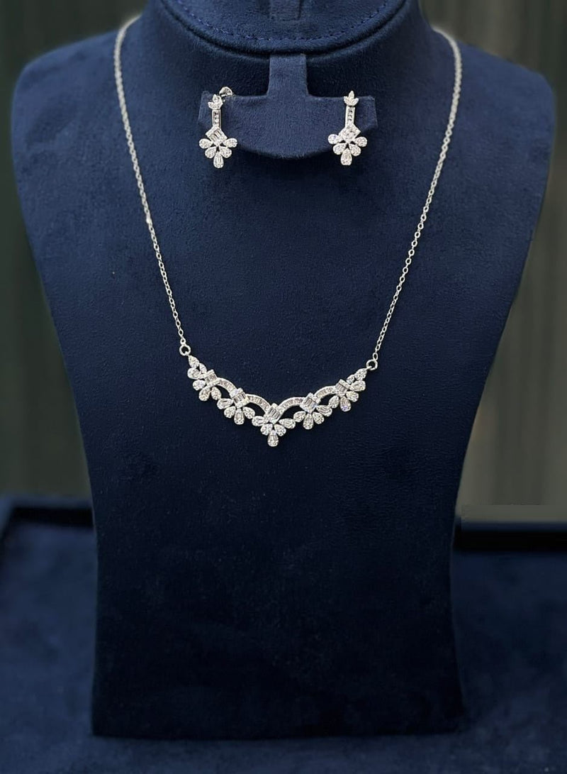 Floral Crystal Jewelry Set