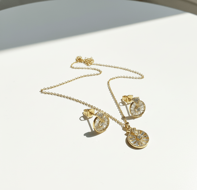 Radiant Sunburst Jewelry Set