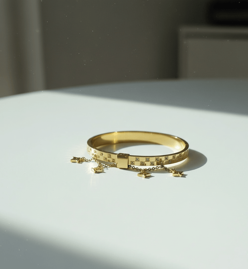Royal Crystal Link Bangle