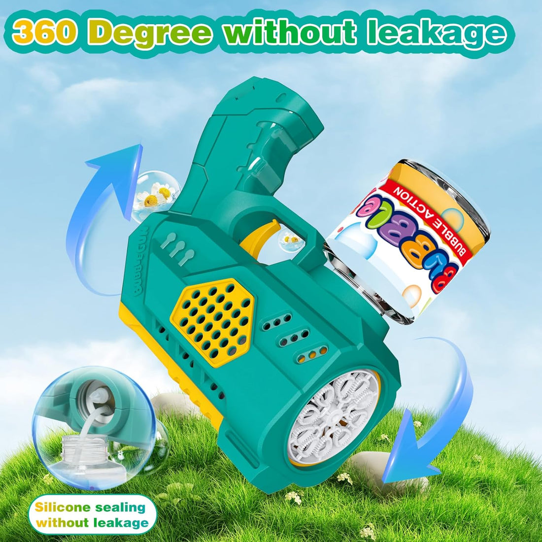 Automatic bubble maker gun