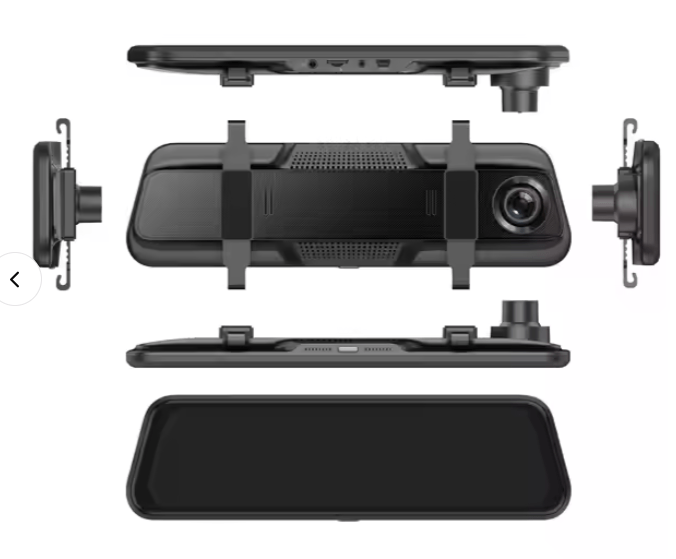 Car Rearview Mirror with Built-In Dash Cam