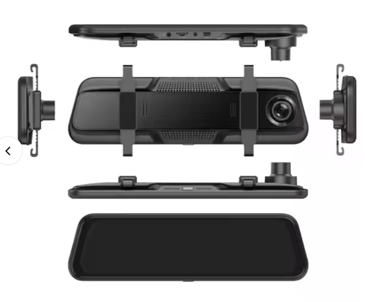 Car Rearview Mirror with Built-In Dash Cam