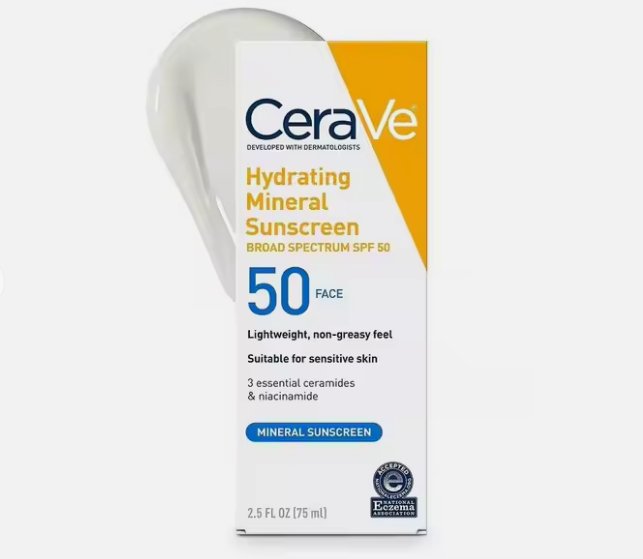 Hydrating mineral sunscreen SPF 50