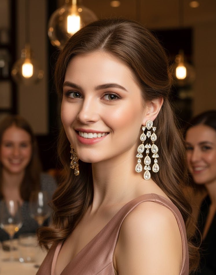 Luxe Pearline Waterfall Earrings