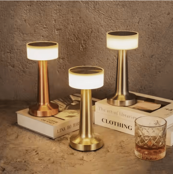 Minimalist LED Desk Lamp on a home workspace desk