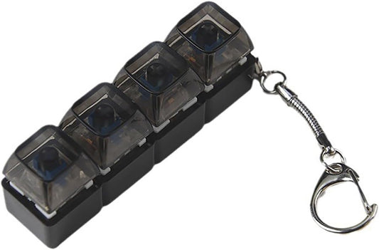 Switches Tester Keychain attached to a bag