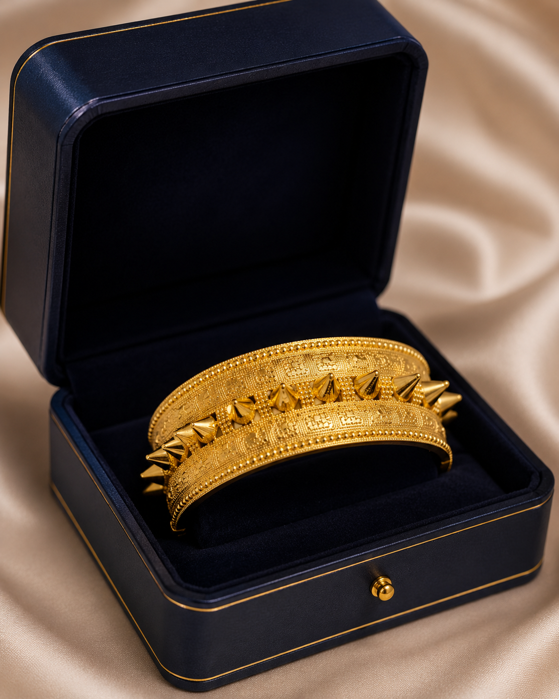 Elegant Gold Statement Bangle