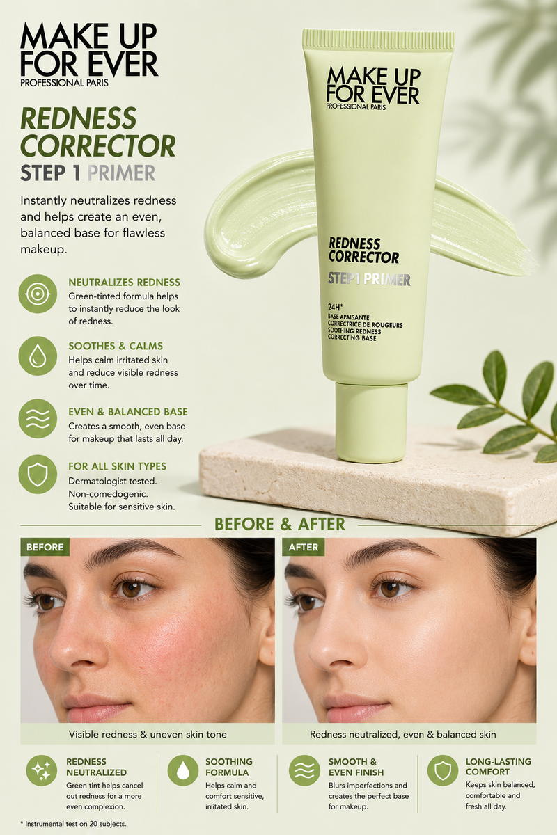 MAKE UP FOR EVER - Redness Corrector Step -1 Primer