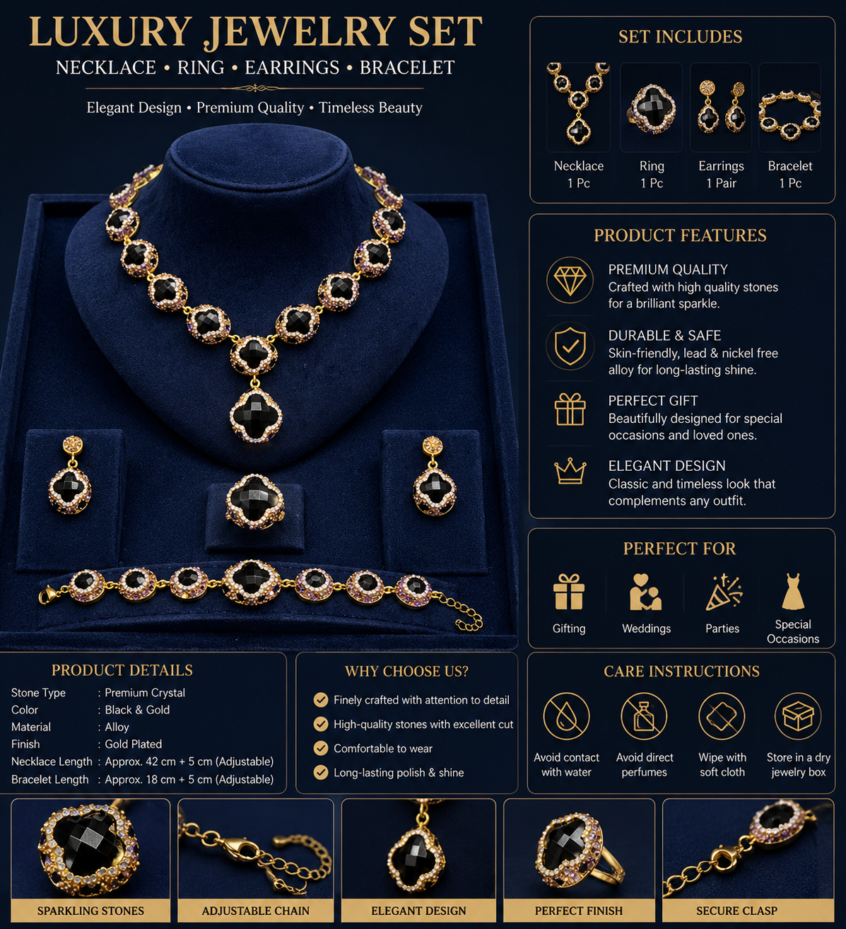 Luxury Vintage Jewelry Set