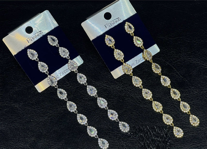 Aurora Drop Zircon Earrings