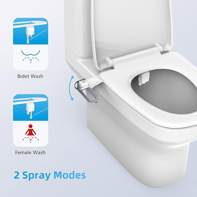 Bidet Attachment for Toilet Seat ©
