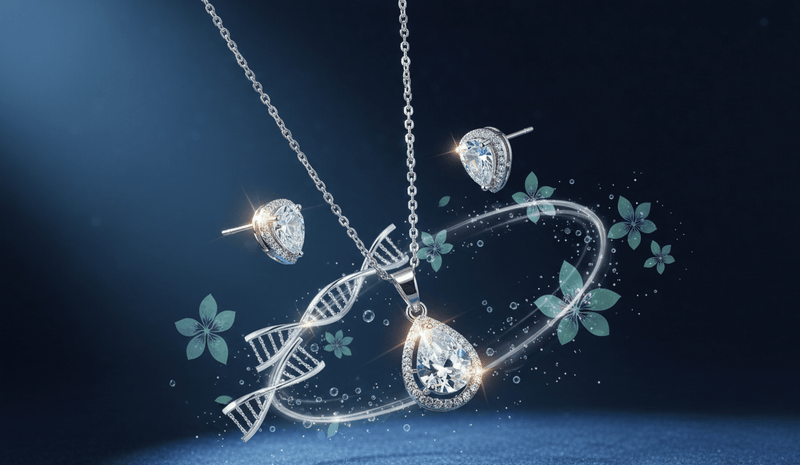 Clear Teardrop Cubic Zirconia Set