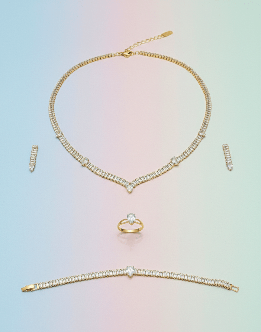 Crystal Accent Jewelry Set