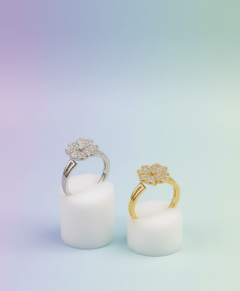 Crystal Flower Ring