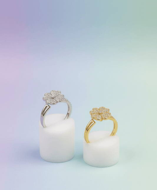 Crystal Flower Ring