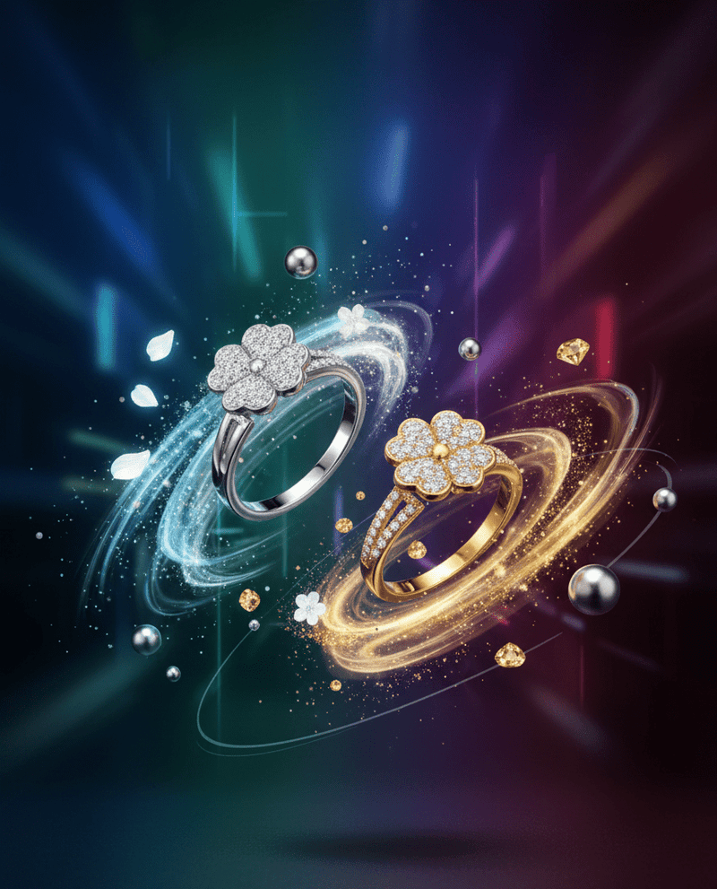Crystal Flower Ring