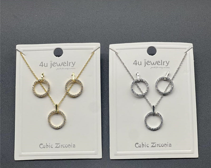 Crystal Halo Circle Set
