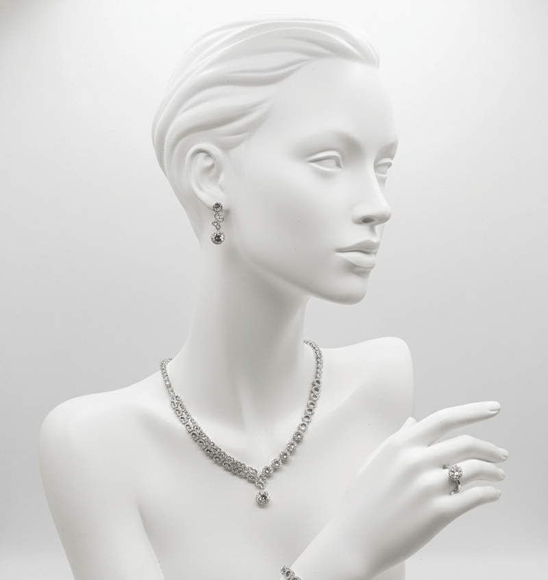 Crystal Link Jewelry Set