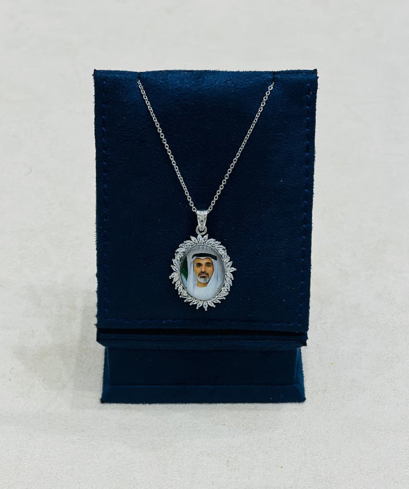 Elegant Oval Custom Photo Pendant