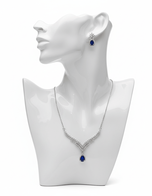Elegant Teardrop Necklace & Earrings