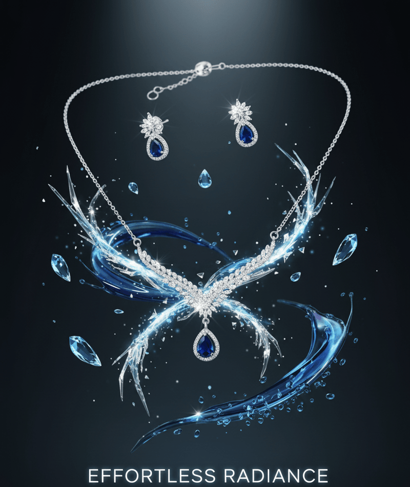 Elegant Teardrop Necklace & Earrings