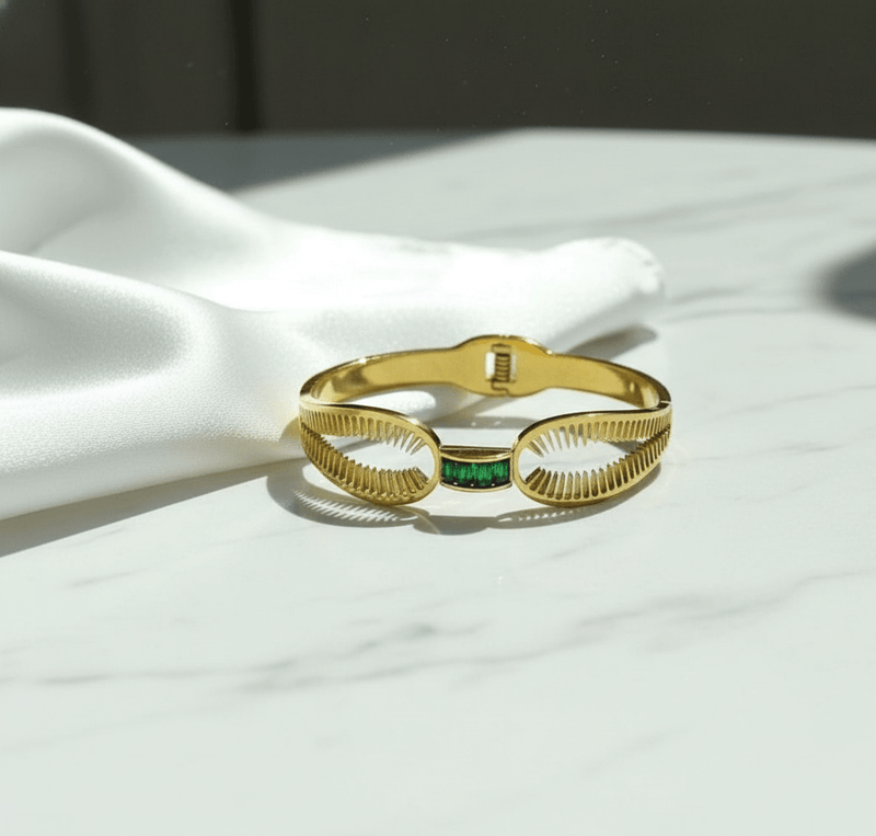 Emerald Wave Bangle