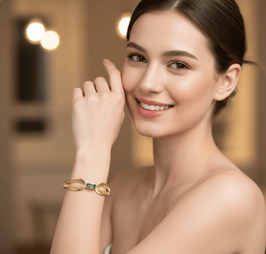 Emerald Wave Bangle