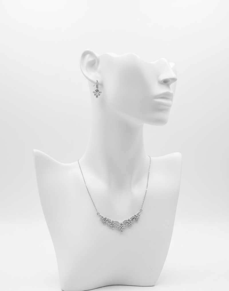 Floral Crystal Jewelry Set