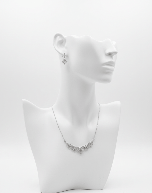 Floral Crystal Jewelry Set