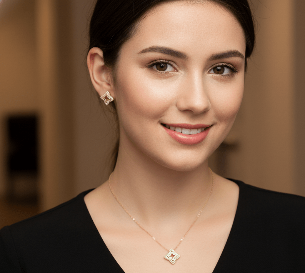 Glam Star Square Jewelry Set