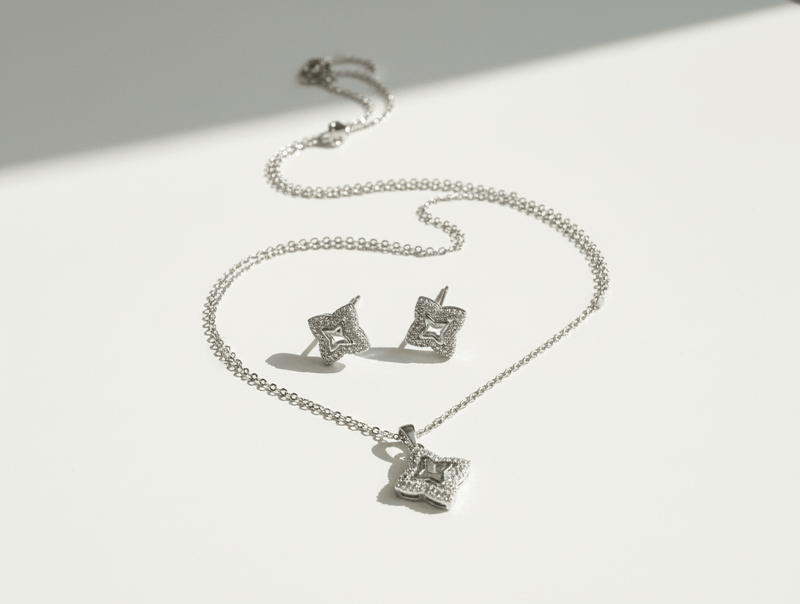 Glam Star Square Jewelry Set