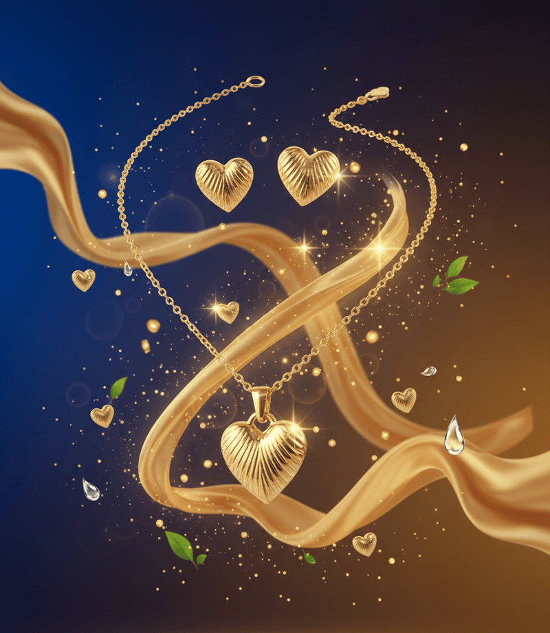 Heart Pendant Set
