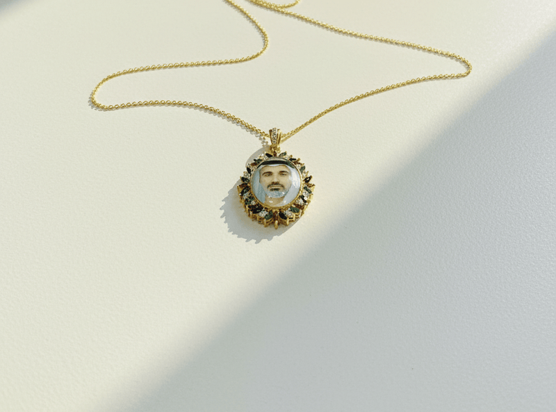 Heritage Oval Custom Photo Necklace