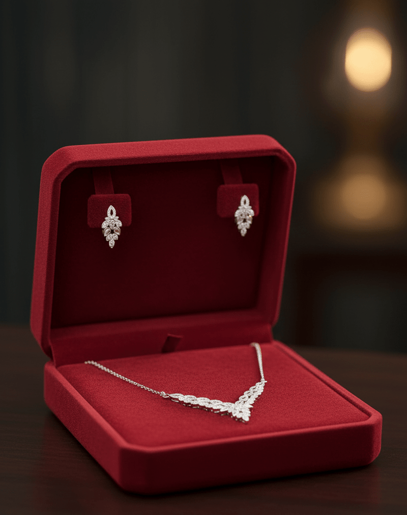 Leaf Crystal Jewelry