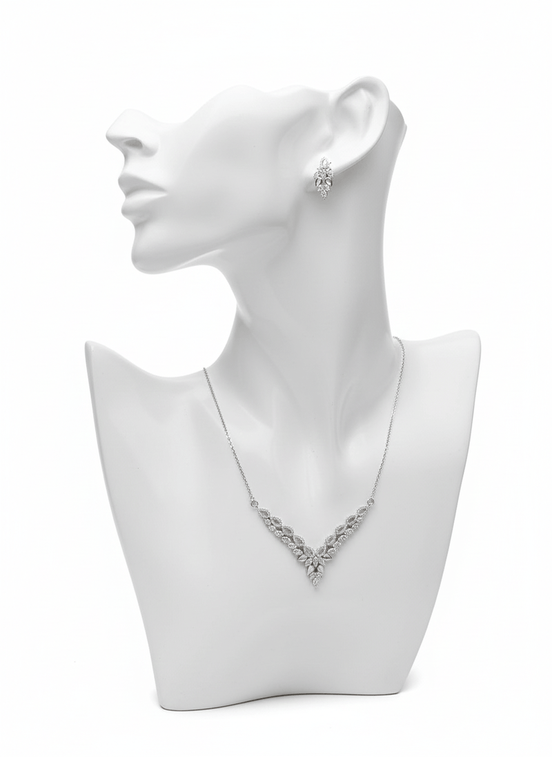 Leaf Crystal Jewelry