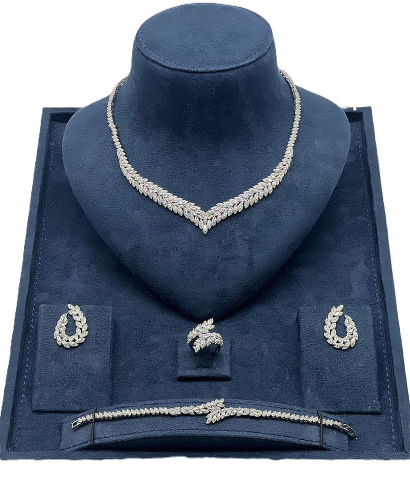 Leaf V-Neck Jewelry Set