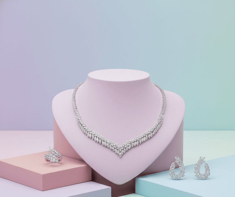 Leaf V-Neck Jewelry Set