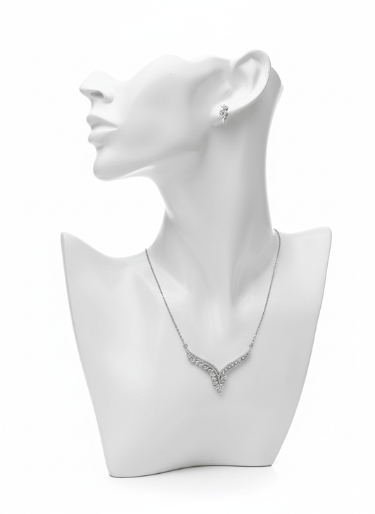 Leaf V-Shape Jewelry Set