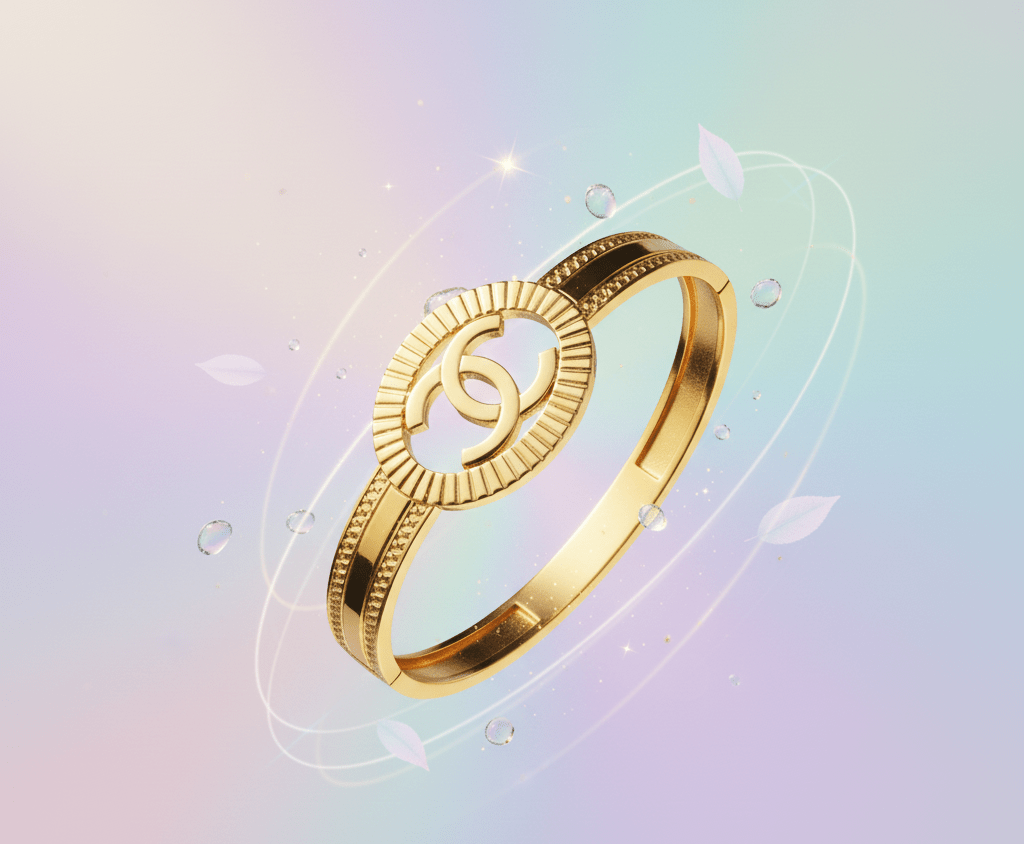 Logo Hinged Bangle