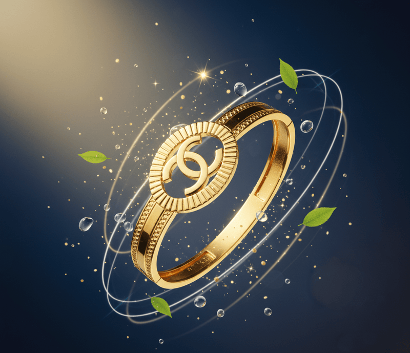 Logo Hinged Bangle