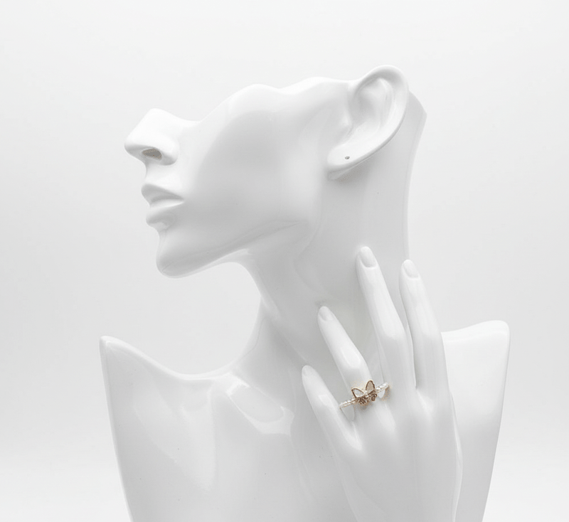 Pearl Butterfly Ring