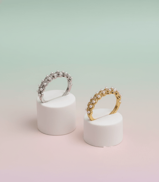 Pearl Cluster Ring