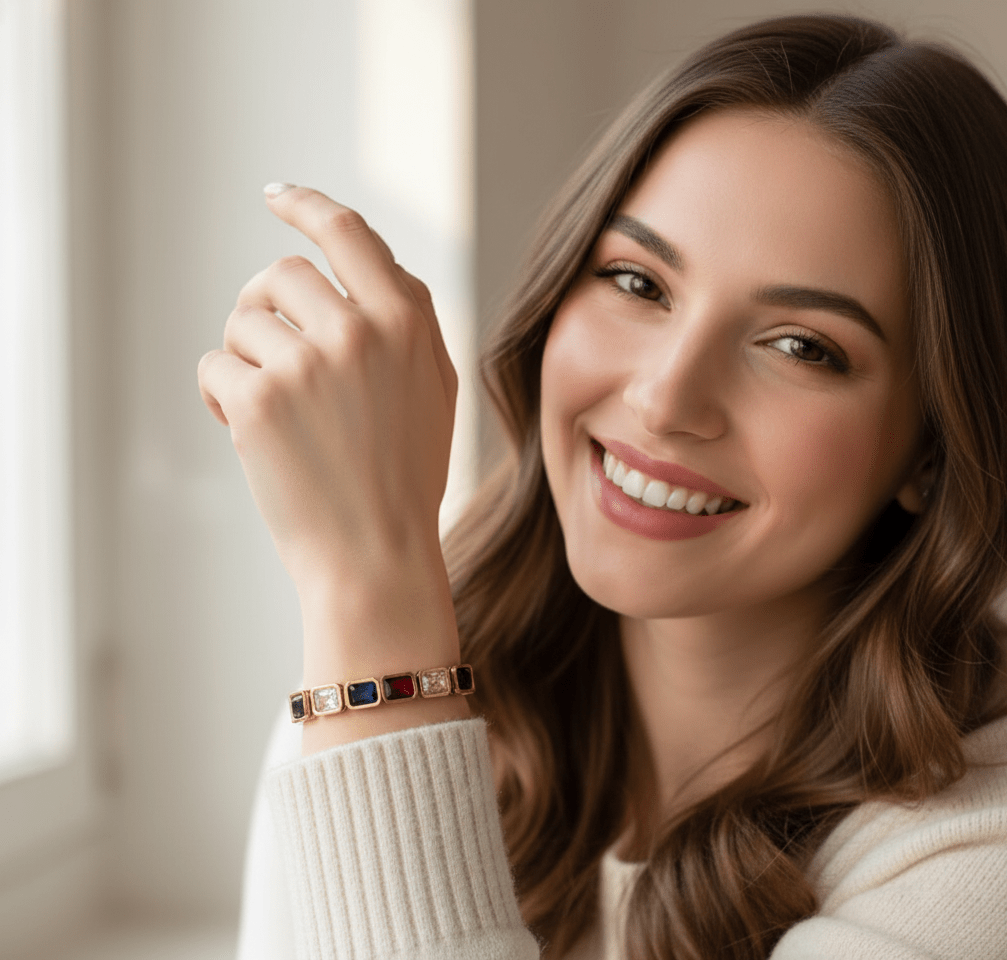 Rainbow Gem Luxe Bangle