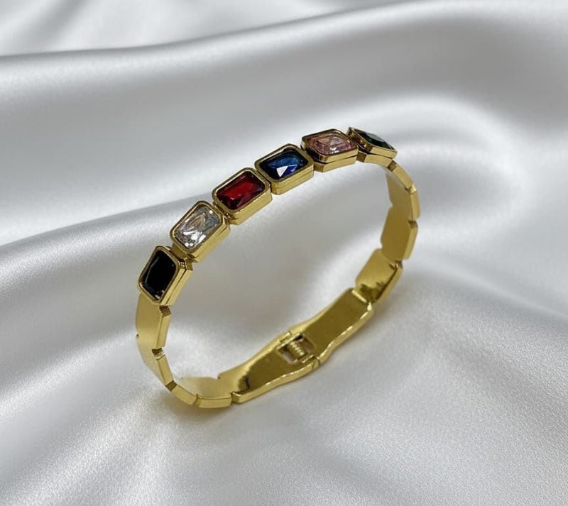 Rainbow Gem Luxe Bangle