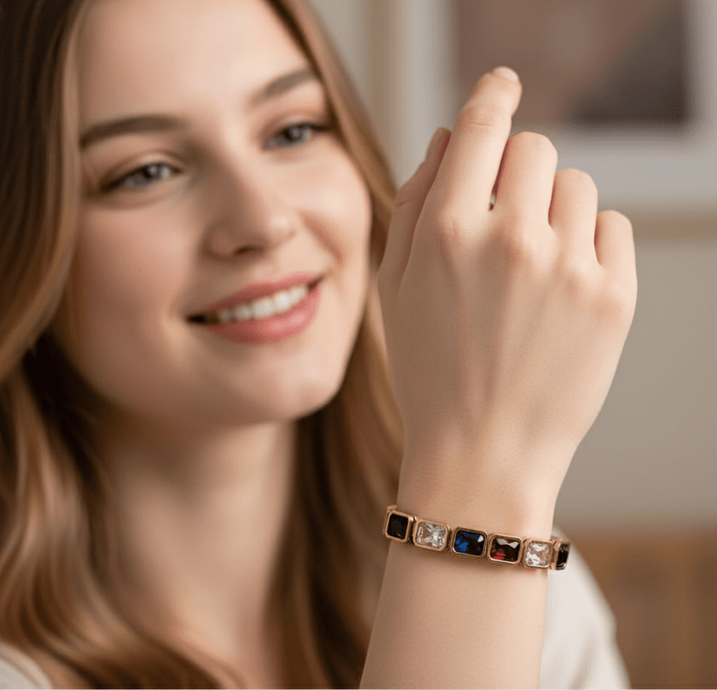 Rainbow Gem Luxe Bangle