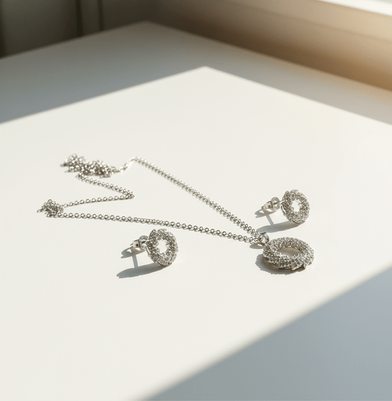 Royal Crown Circle Jewelry Set