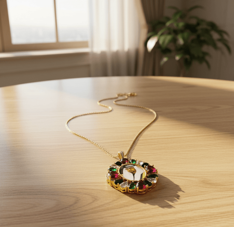 Royal Heritage Custom Photo Necklace